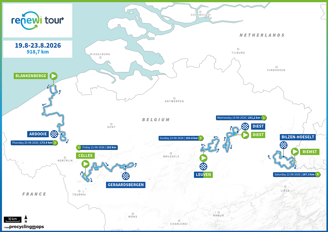 Renewi Tour 2026 - Analisi del percorso