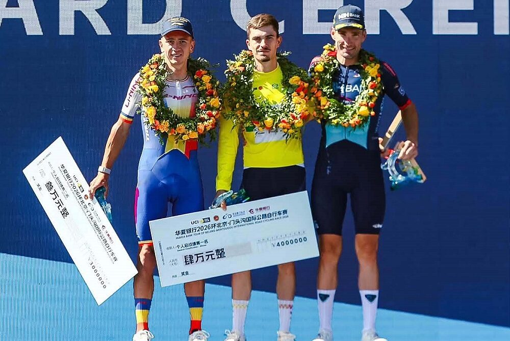 Il podio del Tour of Mentougou