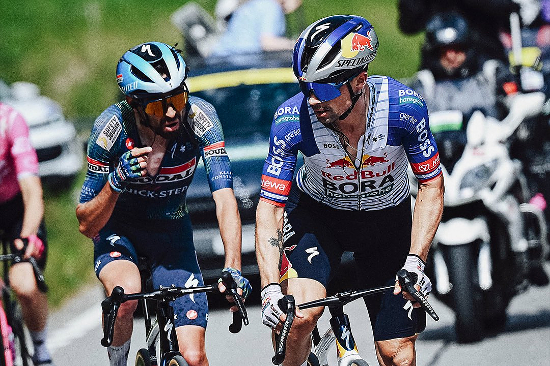 Primož Roglič e Valentin Paret-Peintre ©Soudal Quick-Step