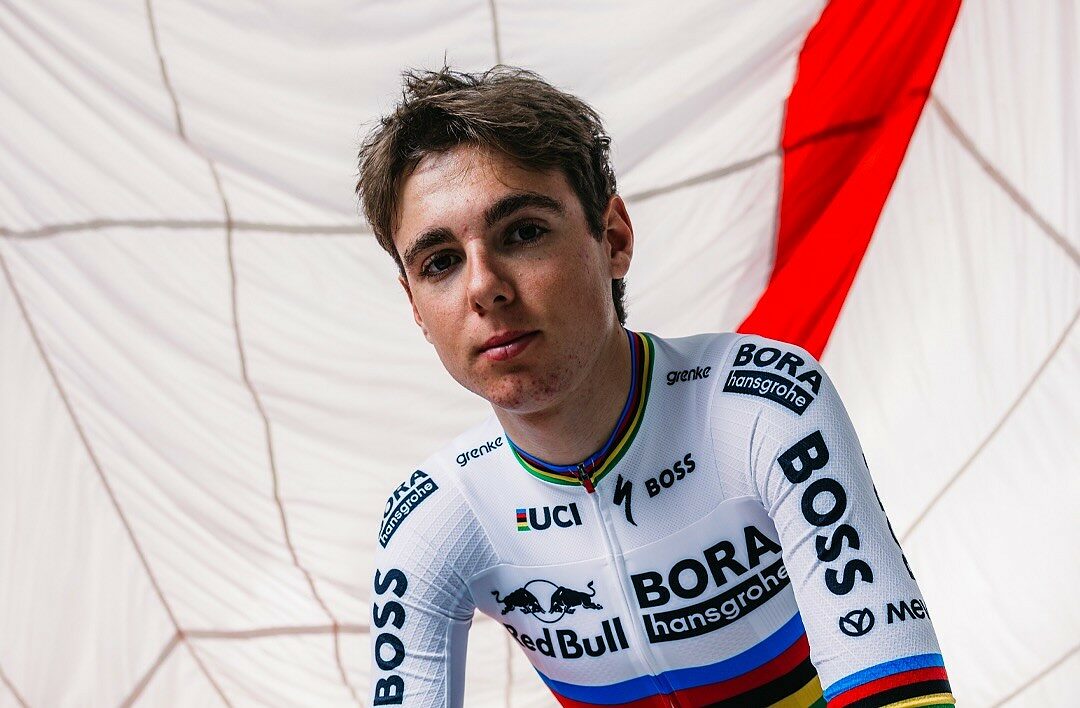 Lorenzo Finn, campione del mondo Under 23 a Kigali, correrà anche nel 2026 con la squadra di sviluppo della Red Bull (© Red Bull BORA)