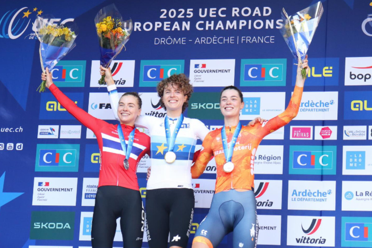 Reusser, Ottestad e Bredewold sul podio ©2025 UEC Road