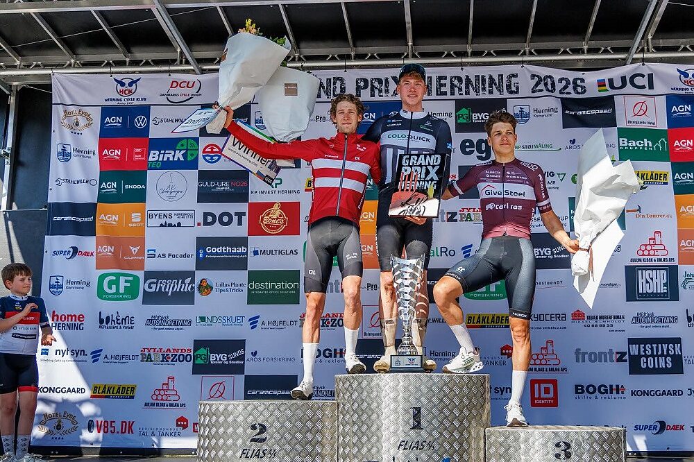 Il podio del GP Herning