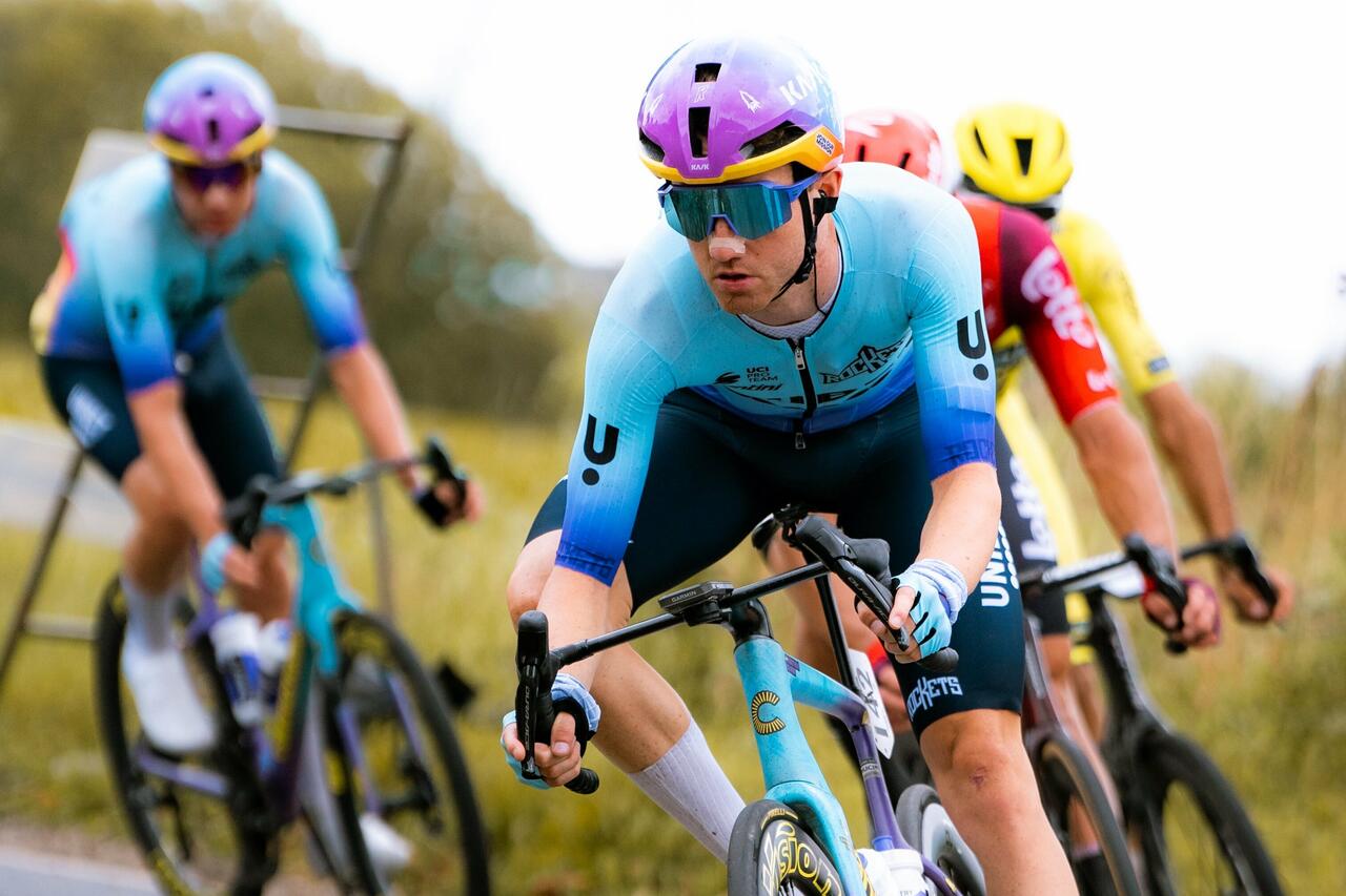 La fuga della 2^ tappa del Tour of Britain 2025 @ X Unibet Tietema Unirockets