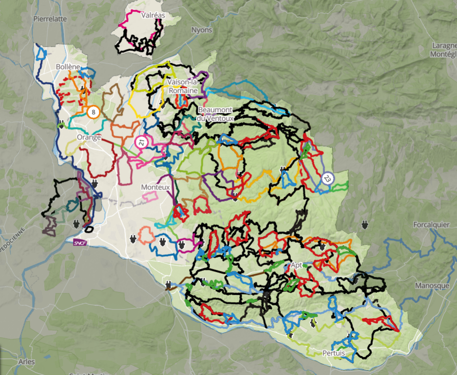 Itinerari cicloturisti in Vaucluse © www.provence-cycling.co.uk