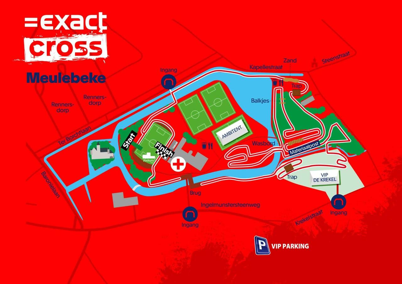 Il percorso del Berencross di Meulebeke © Exact Cross