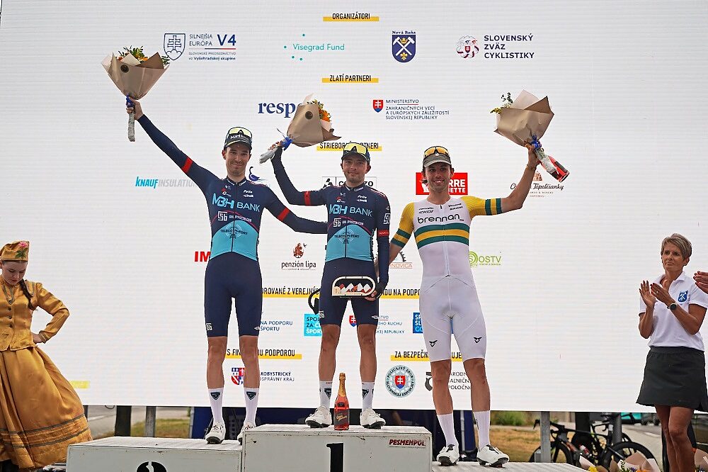 Il podio del GP Slovakia