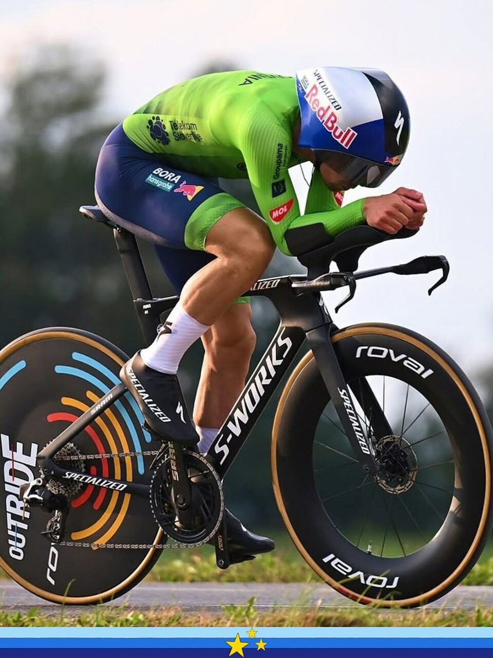 Primož Roglič vince l'europeo 22026 a cronometro ©Getty Images / gregacuderman