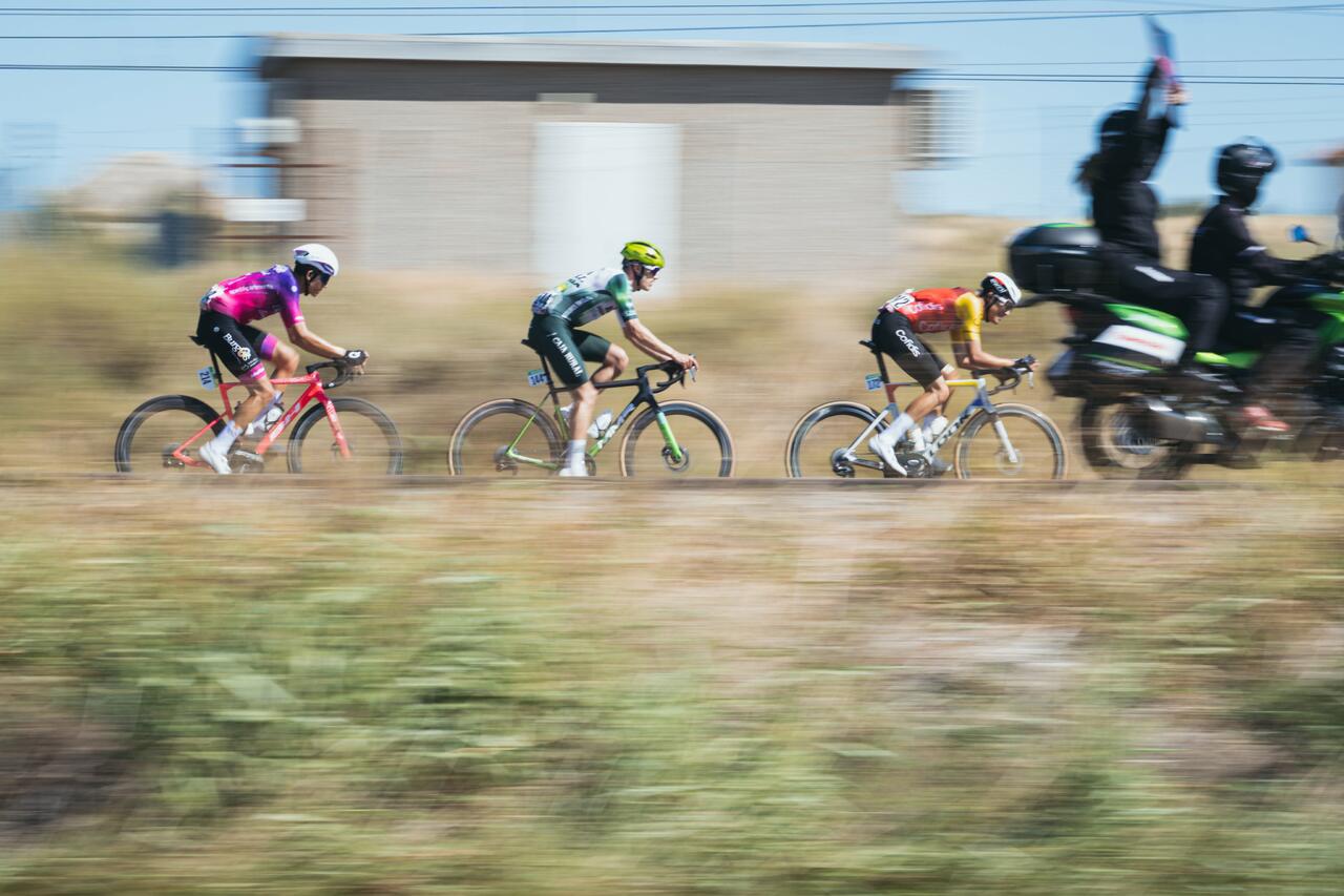 Bou, Faura e Samitier in fuga durante l'ottava tappa della Vuelta a España 2025 © La Vuelta via X