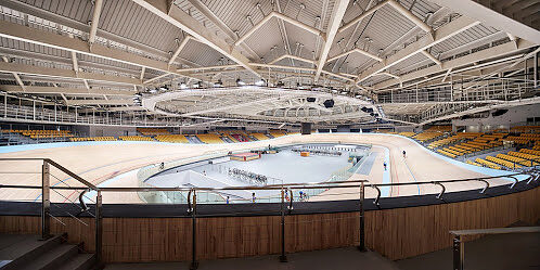 Un'altra immagine degli interni del velodromo ©Octopus Building