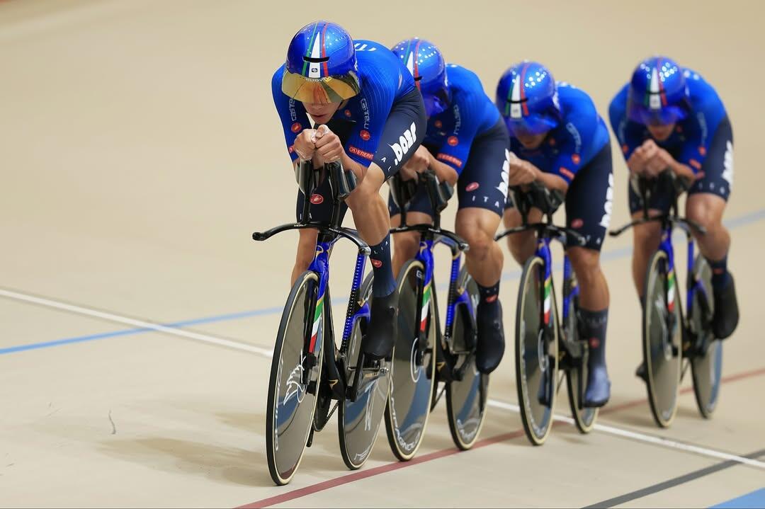 Il quartetto maschile sesto ai Mondiali su Pista di Santiago del Cile 2025 ©SprintCycling
