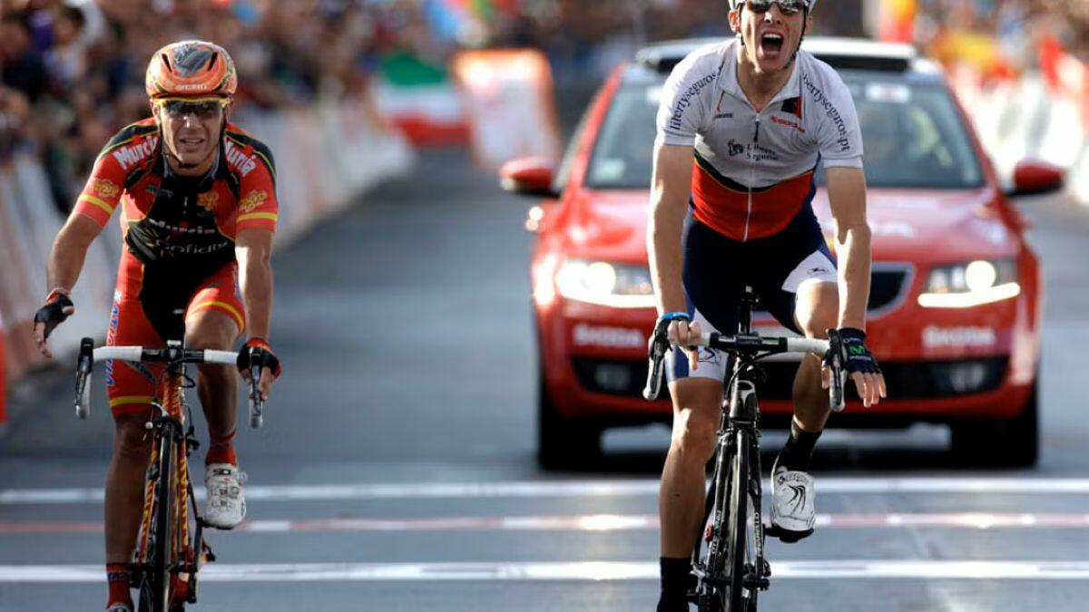 Alberto Rui Costa vince il Campionato del mondo su strada a Firenze nel 2013 © Graham Watson