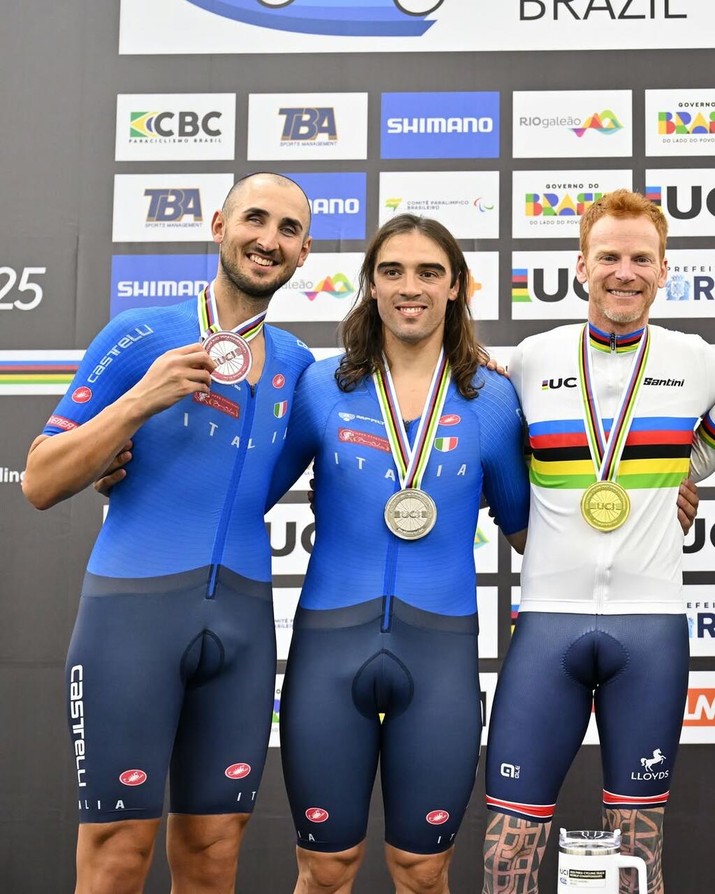 L'argento di Lorenzo Bernard e Paolo Totò ai Mondiali di paraciclismo di Rio 2025 ©UCICycling via IG