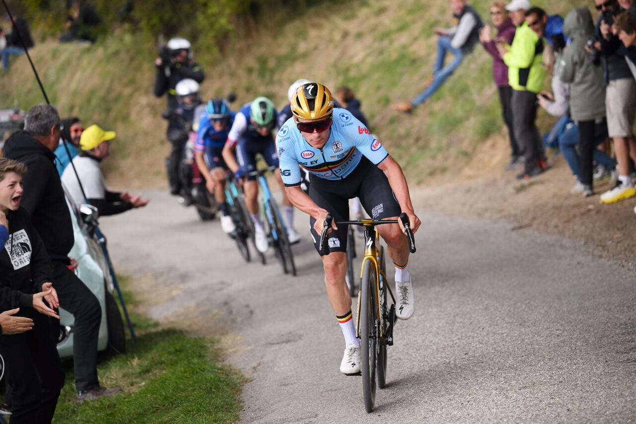 Remco Evenepoel attacca Seixas, Ayuso e Scaroni durante i Campionati Europei 2025 © Soudal Quick-Step / GettySport via X
