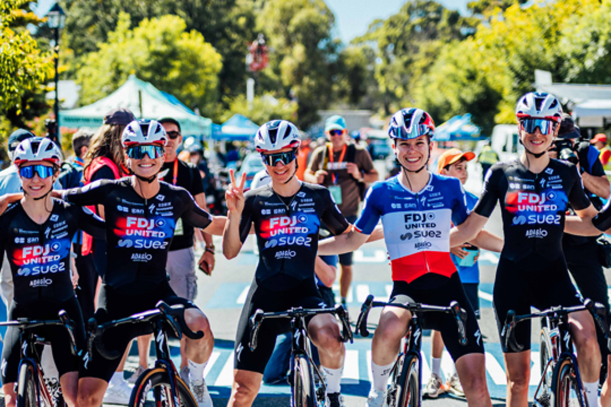 FDJ-SUEZ festeggia la prima vittoria stagionale ©Santos Tour Down Under