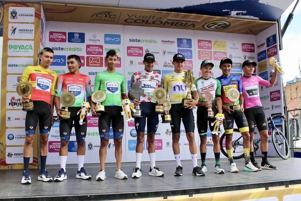I vincitori delle maglie della Vuelta a Colombia