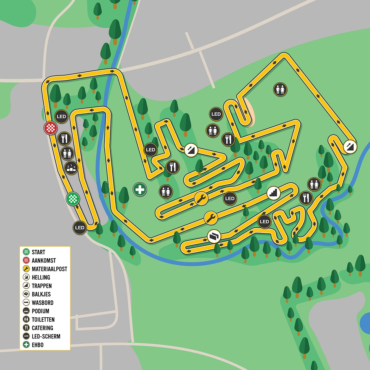 Il percorso del Superprestige Gullegem 2025 © Telenet Superprestige