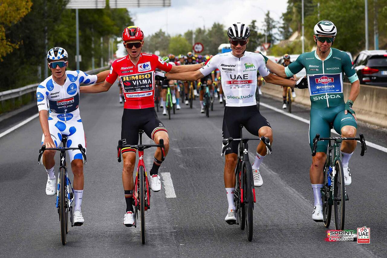 Juan Ayuso, già sul podio della Vuelta a España 2022, è stato maglia bianca nel 2023 © Juan Ayuso / SprintCycling via X