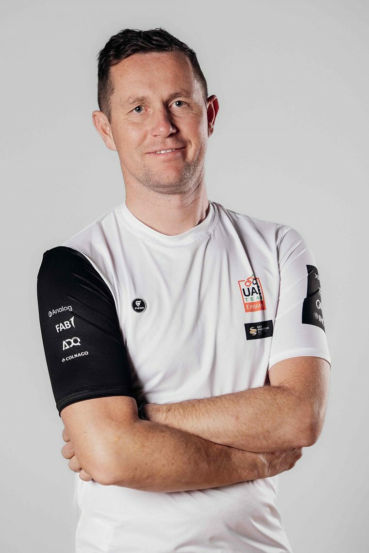 Boštjan Kavčnik, meccanico della UAE Emirates-XRG