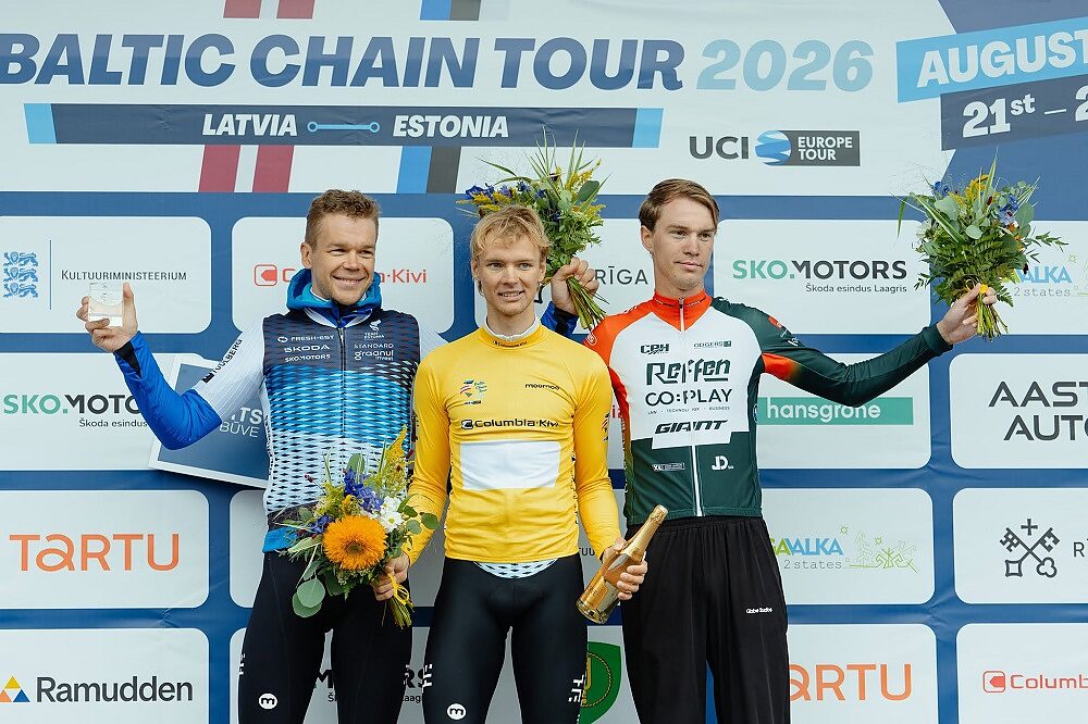 Il podio finale del Baltic Chain Tour