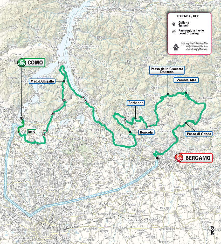La planimetria del Lombardia 2025