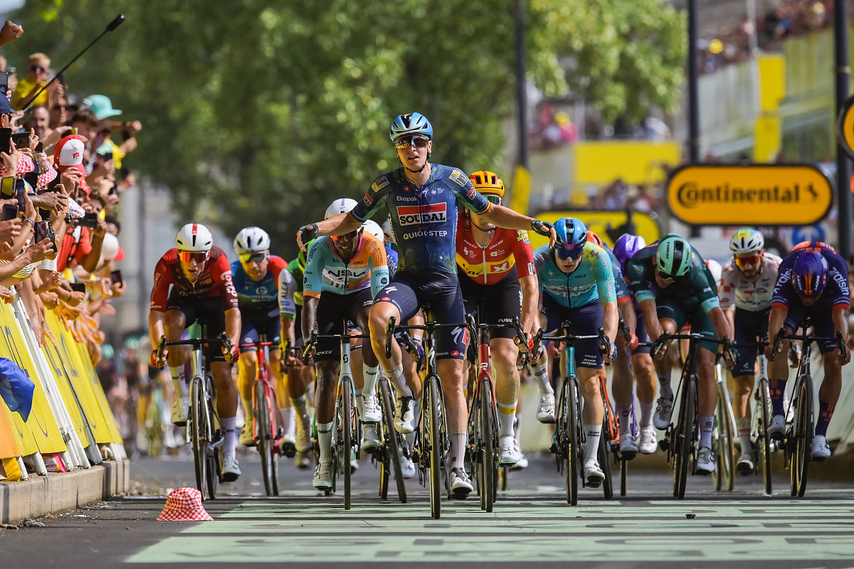 Søren Wærenskjold, secondo dietro Merlier ©Tour de France