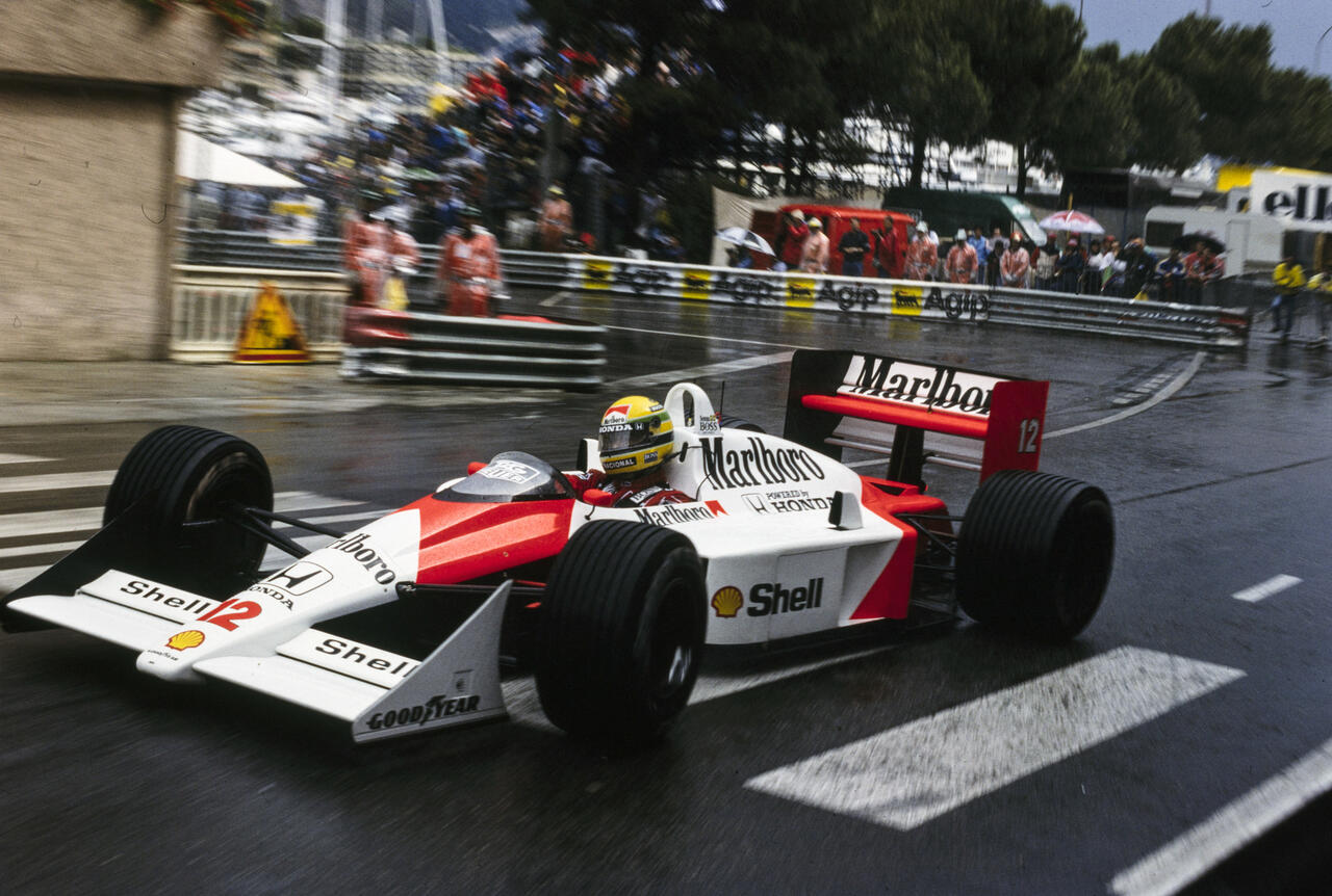 Ayrton Senna al GP di Monaco 1988 © Mclaren.com