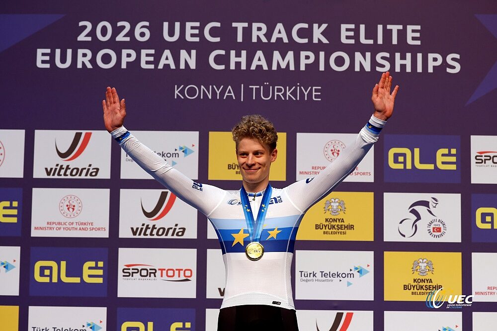 Tobias Aagaard Hansen festeggia il titolo europeo dell'eliminazione