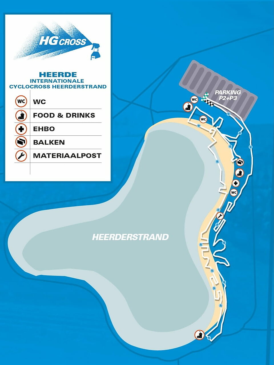 Il percorso dell'HG Cross Heerderstrand © HG Cross