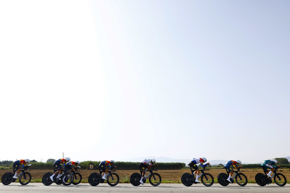 Lidl-Trek durante la cronosquadre ©La Vuelta (Foto Sprint Cycling)