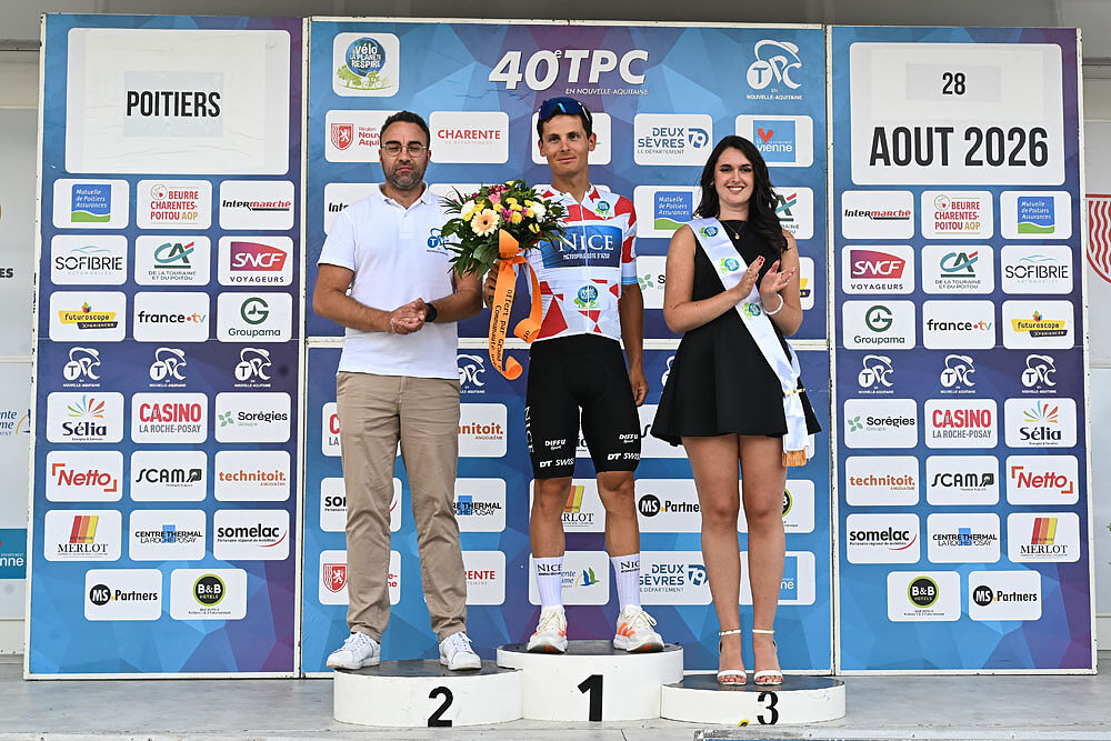 Victor Papon premiato come miglior scalatore del TPC en Nouvelle-Aquitaine Il podio finale del Tour of Bulgaria