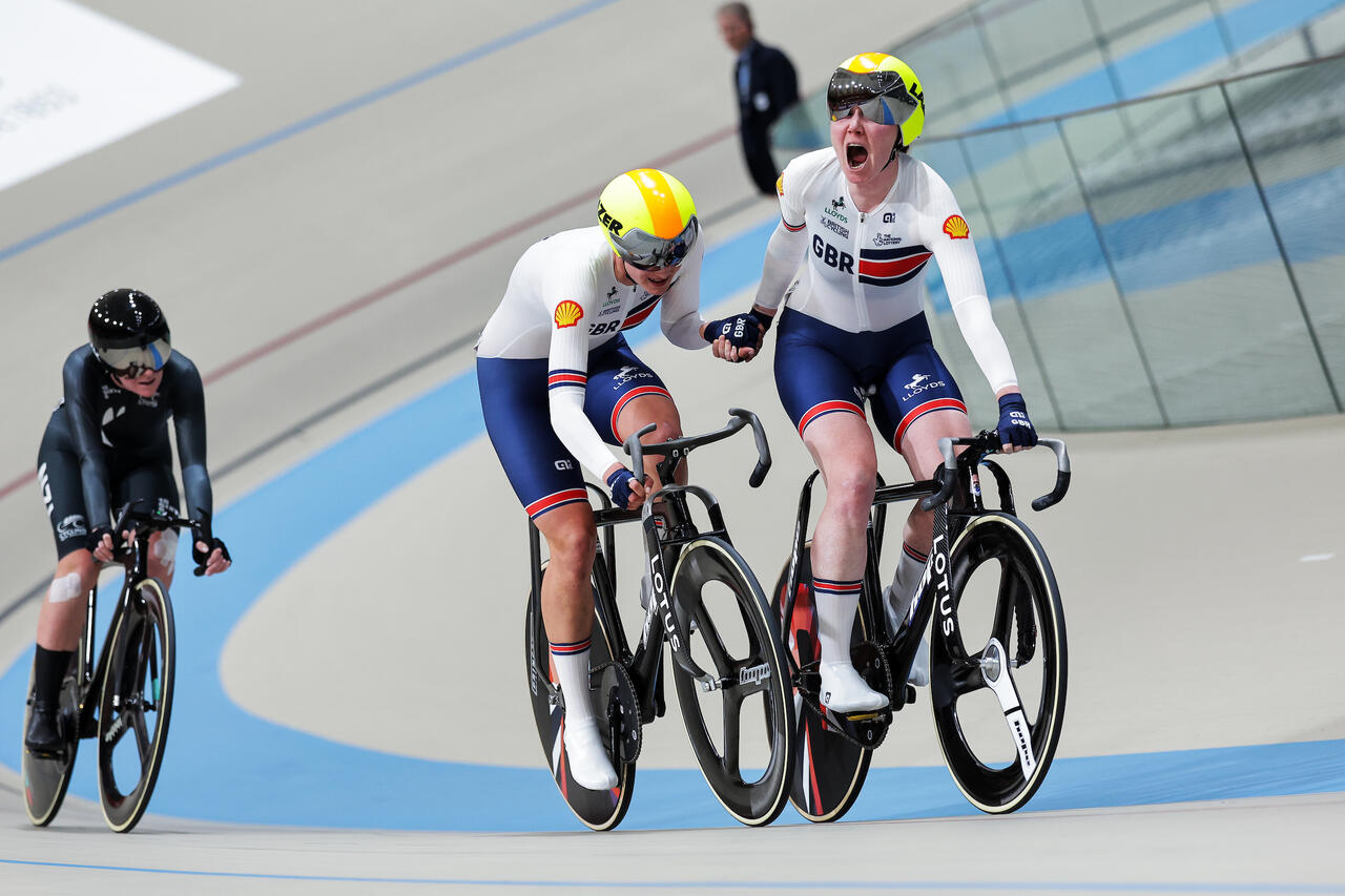 La Gran Bretagna vince la Madison femminile con Archibald e Leech ©SWpix