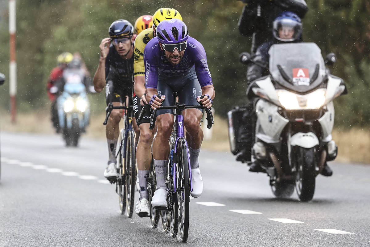 Dries De Bondt in testa alla fuga ©Greenedge Cycling