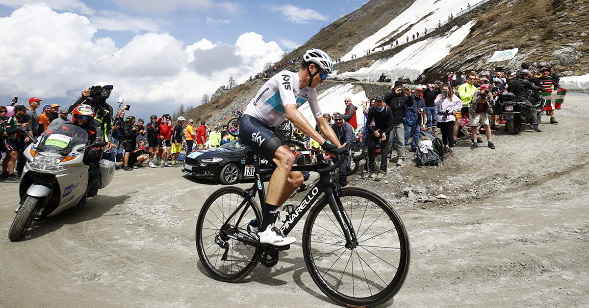 Christopher Froome ribaltò il Giro d'Italia 2018 sul Colle delle Finestre © Sito ufficiale Giro d'Italia