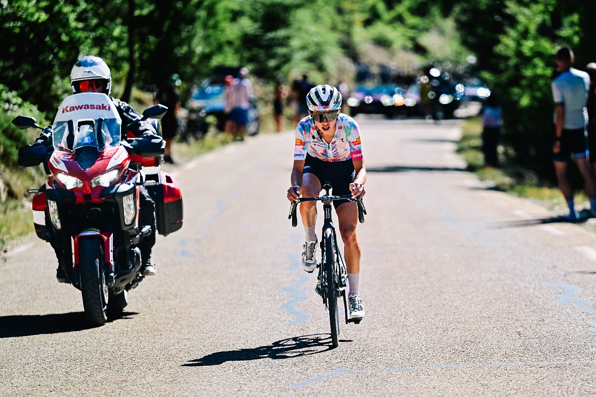 Kasia Niewiadoma sul Mont Ventoux ©Tour de France Femmes avec Zwift