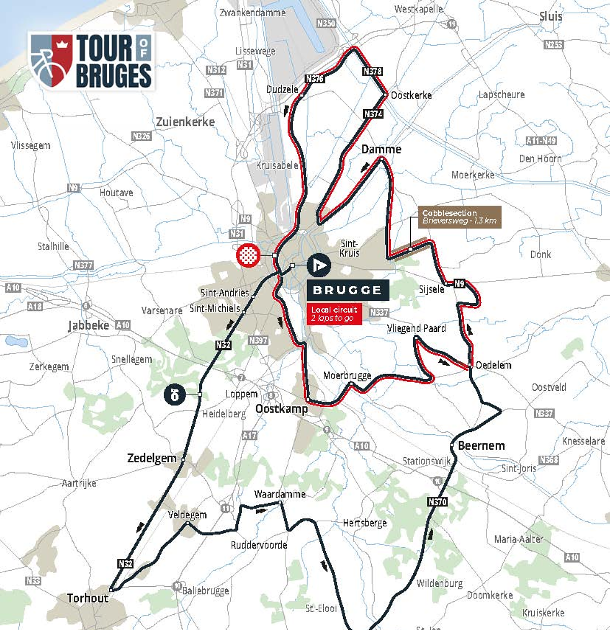 Il percorso ©Ronde van Brugge