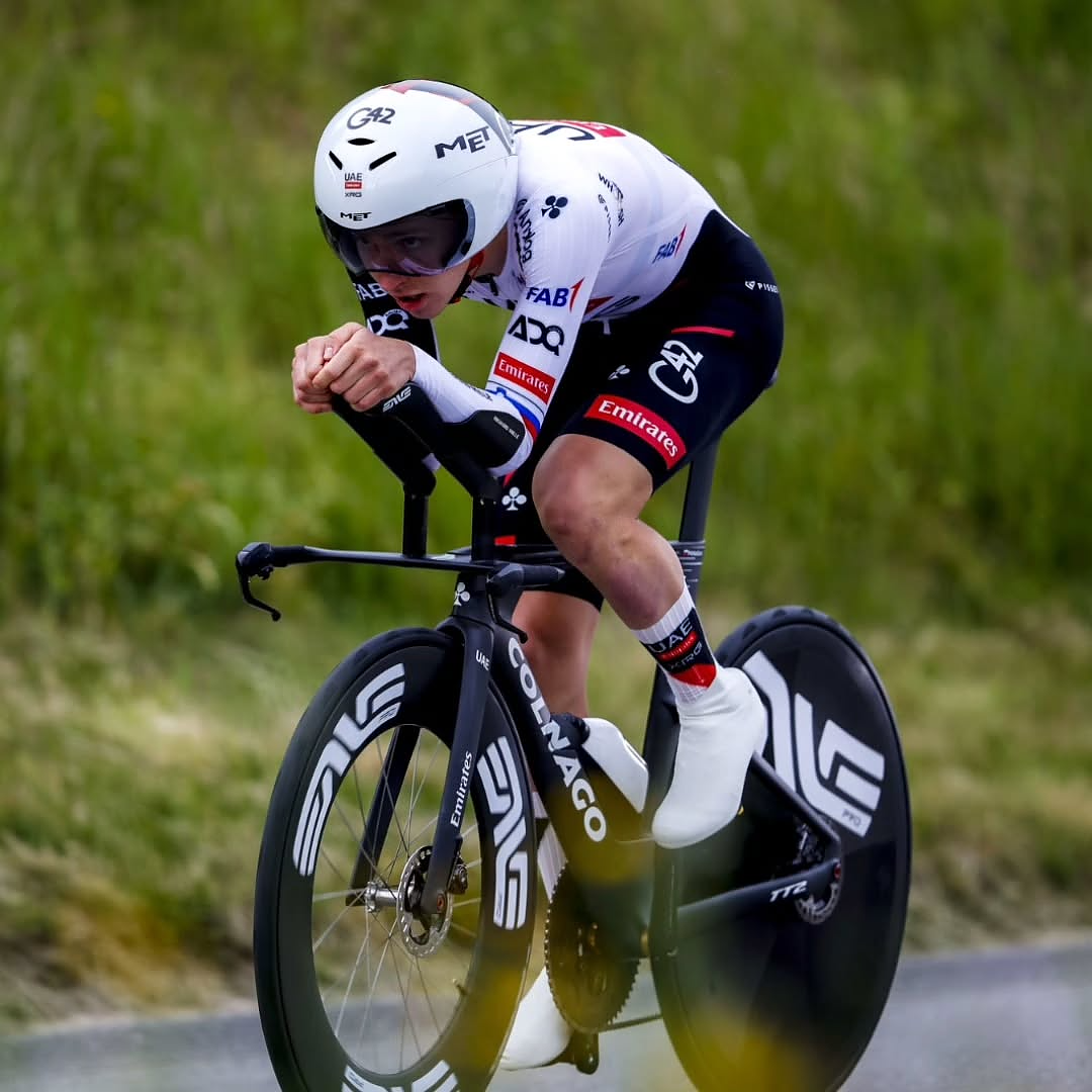 Tadej Pogačar (UAE Emirates-XRG), durante il prologo del Giro di Romandia 2026 ©massimofulgenzi81/sprintcycling