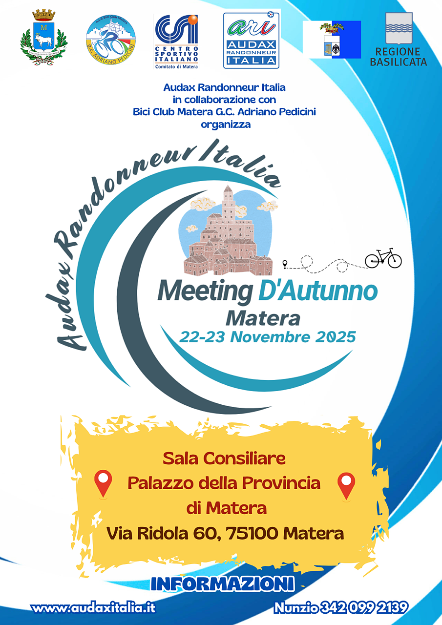 La locandina del Meeting di Matera © ARI