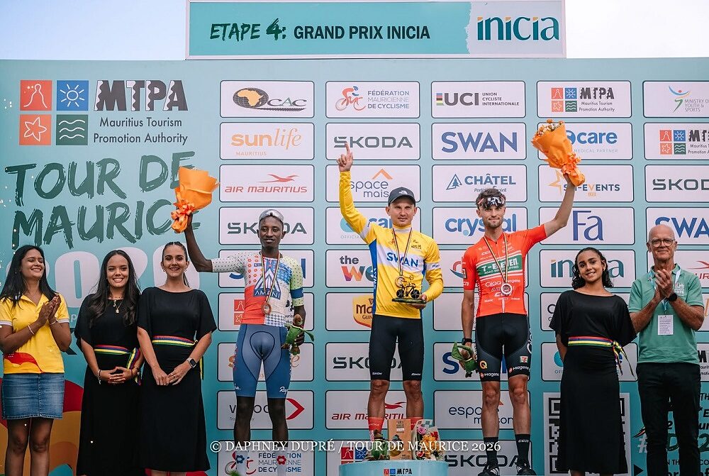 Il podio del Tour de Maurice