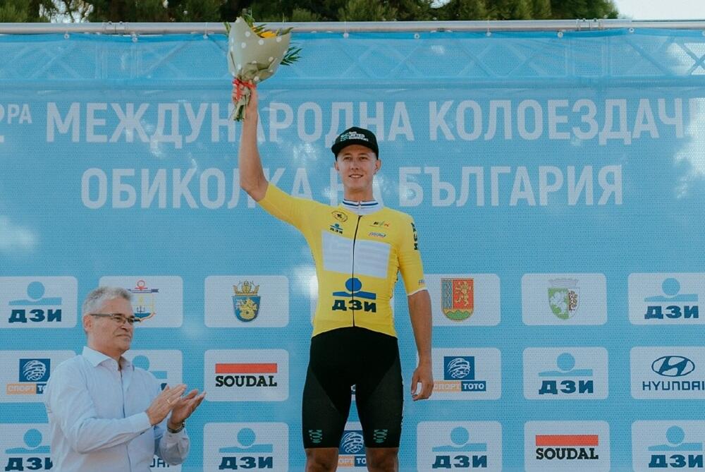 Nikiforos Arvanitou in maglia di leader al Tour of Bulgaria
