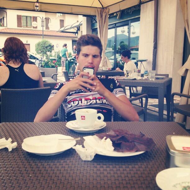 Fausto Masnada in maglia Colpack ©Oliviero Troia via Instagram