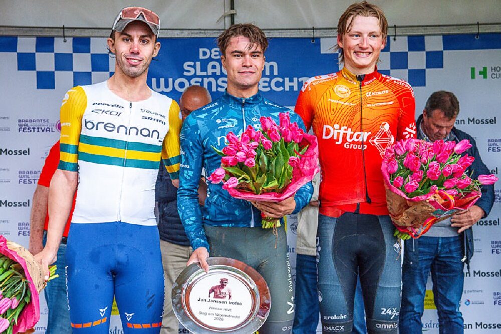 Il podio della Slag om Woensdrecht