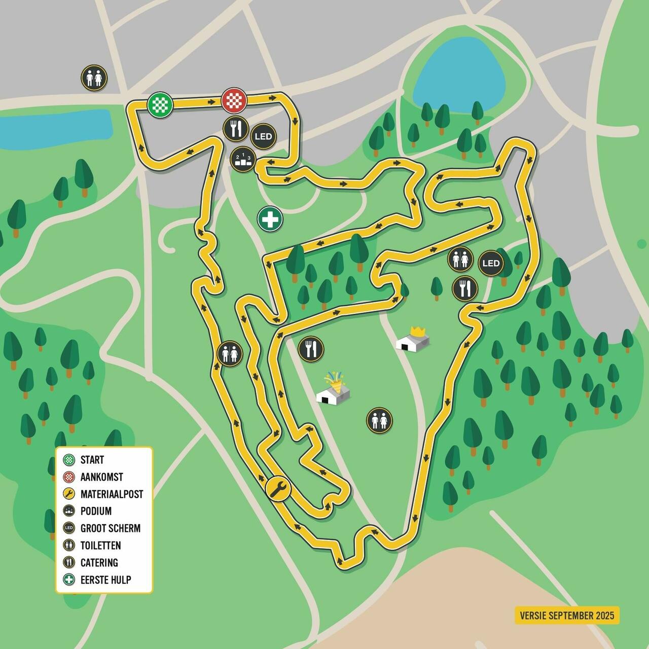 Il percorso del Druivencross di Overijse © Telenet Superprestige