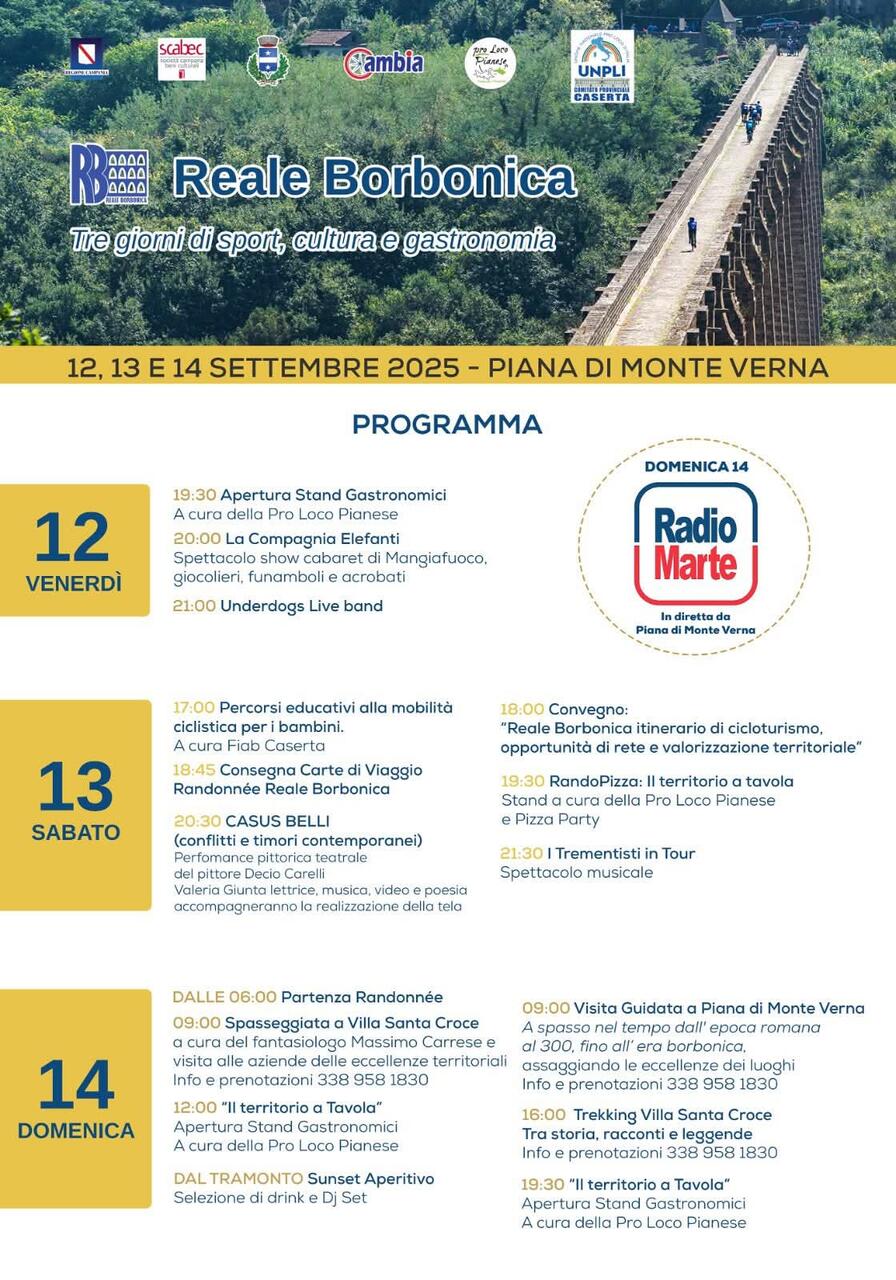 II programma completo della Reale Borbonica 2025 © Cam.bi.a