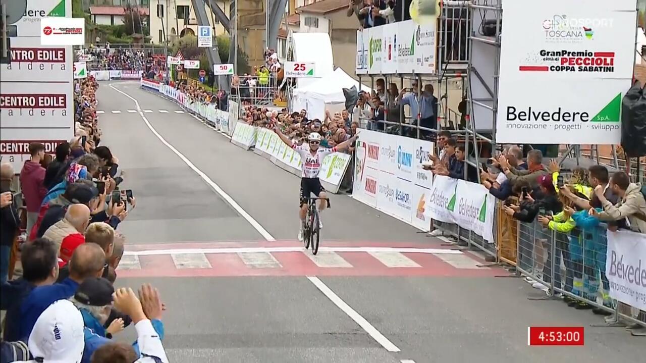 Marc Hirschi vince la Coppa Sabatini 2024 © LaFlammeRouge via X