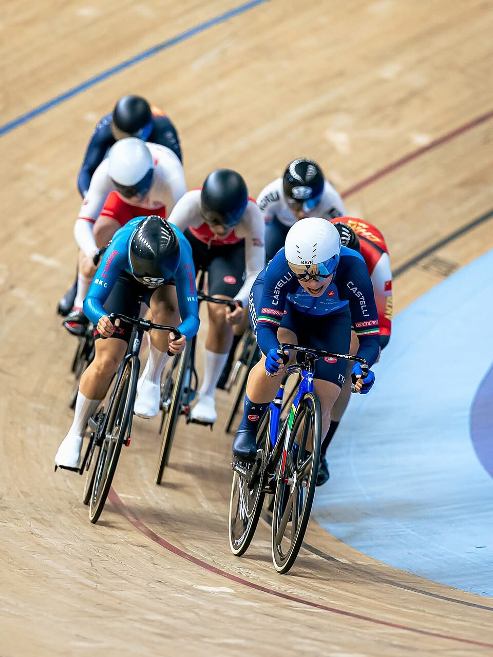 Miriam Vece durante le prove del Keirin nella tappa di Nilai in Coppa del Mondo 2026 ©swpix_cycling
