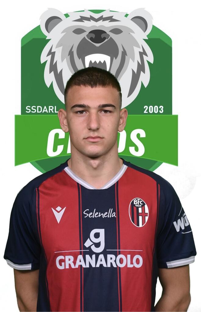 Giovani Cryos Mattia Motolese aggregato in prima squadra al Bologna