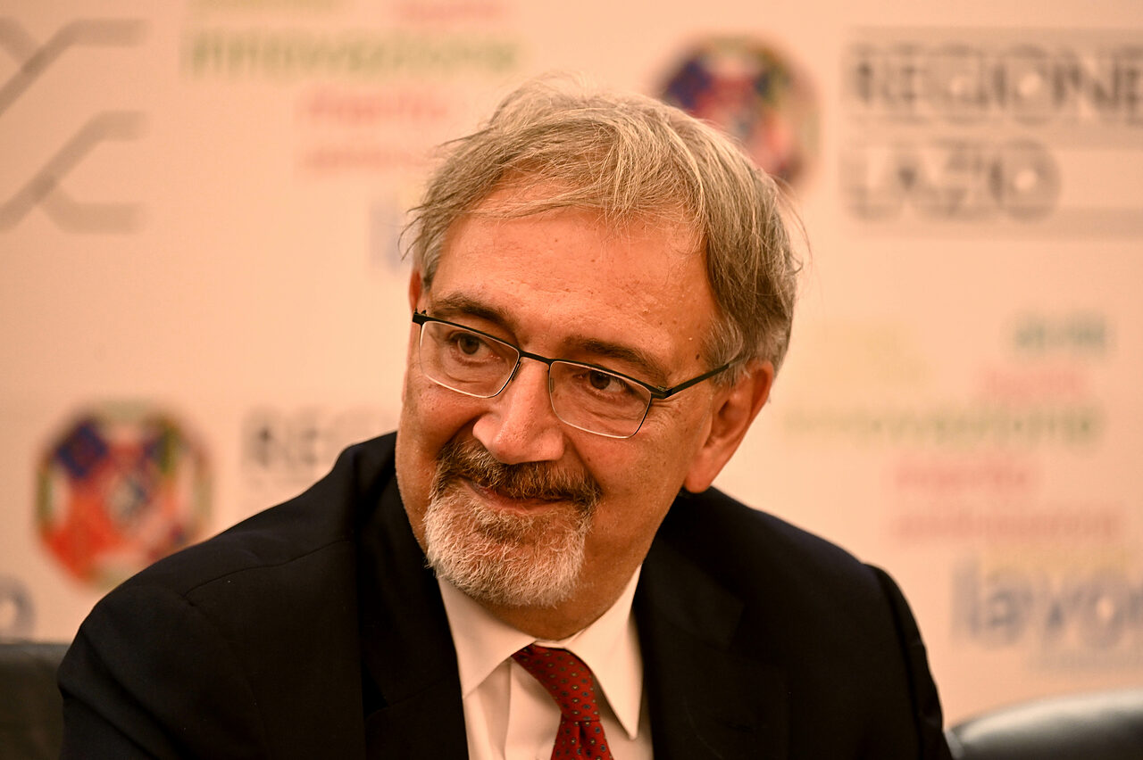 Lazio, anche Francesco Rocca al Bluenergy per sostenere i biancocelesti: la foto