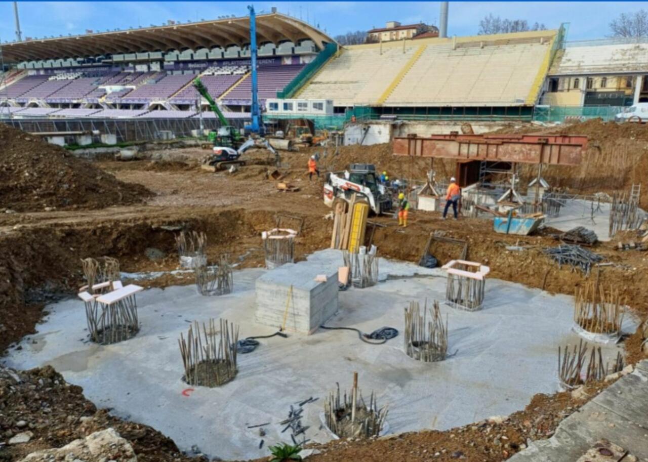 Lavori stadio Franchi Gennaio 25