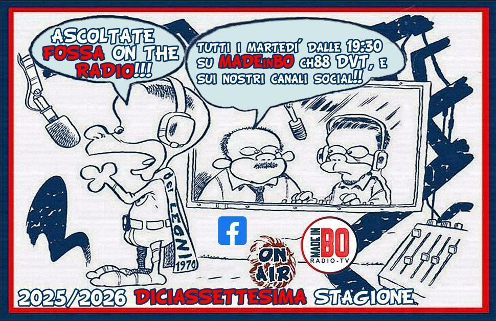 Stasera torna "Fossa on the Radio", ogni martedì su MadeinBo TV