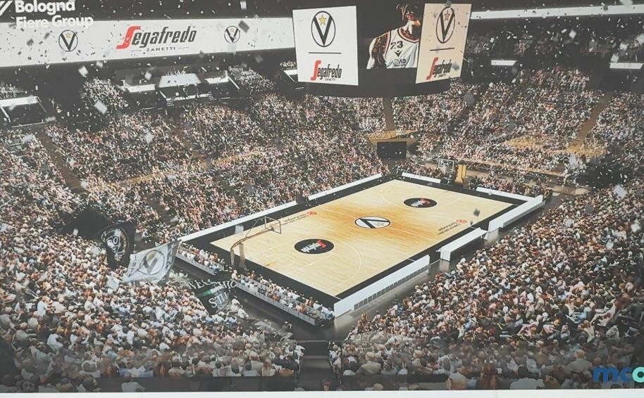 Posata la prima pietra dell'Arena in Fiera. Calzolari: consegna a novembre 2026, accordo ventennale con la Virtus